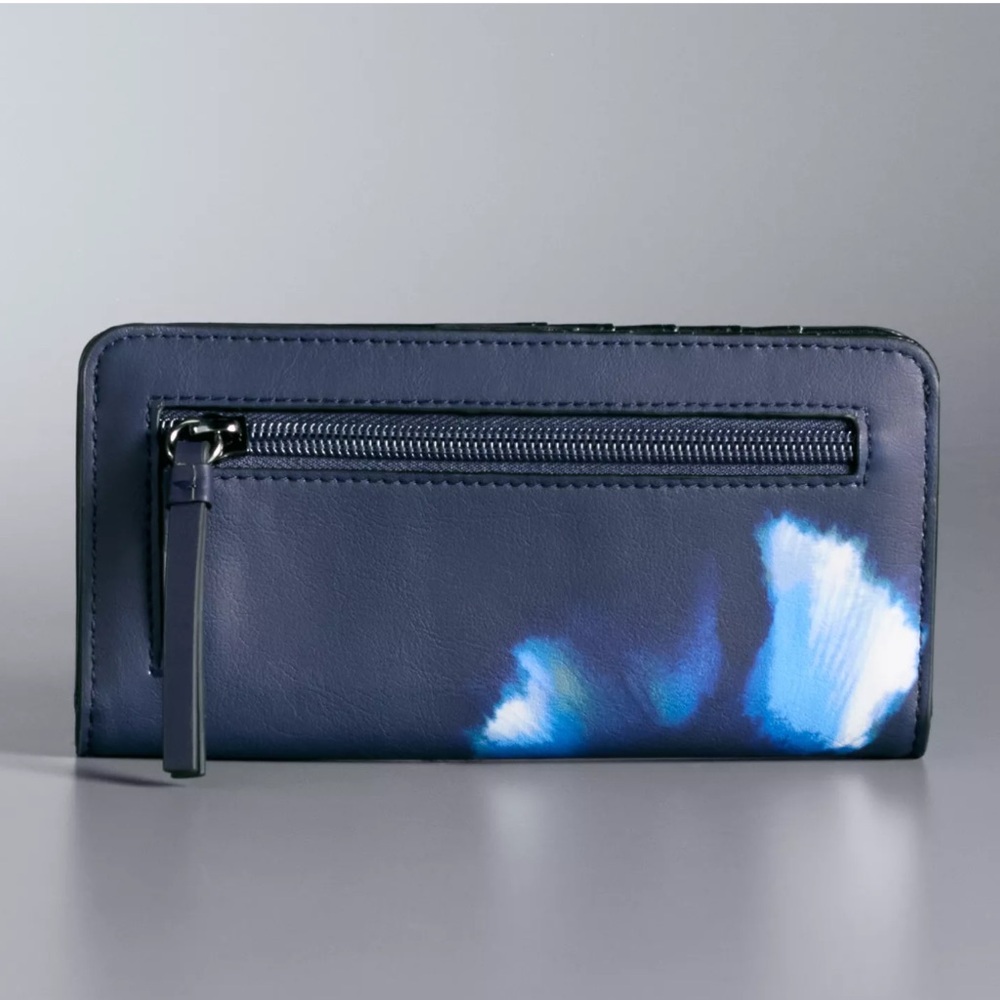 Simply Vera Vera Wang Vivian RFID Snap Wallet – Dark Blue – NWOT